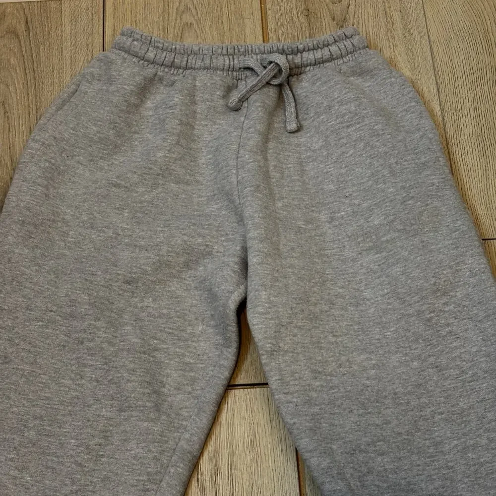 Blank Essentials Gray Joggers Unisex Cotton Blend Slouchy Streetwear gym Medium